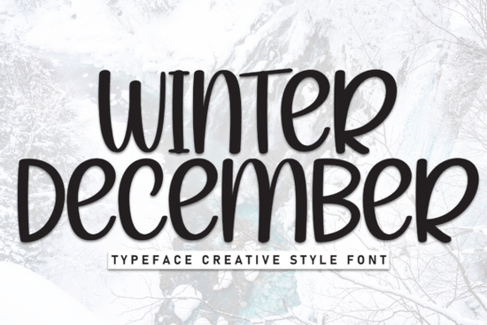 Winter December Font Font